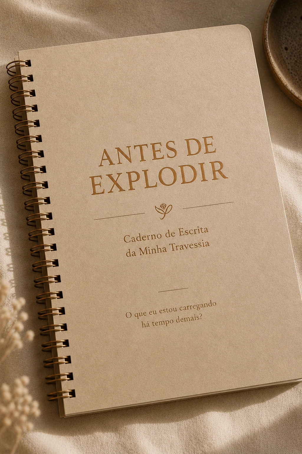 Caderno de Escrita Antes de Explodir, da YAYVIDA